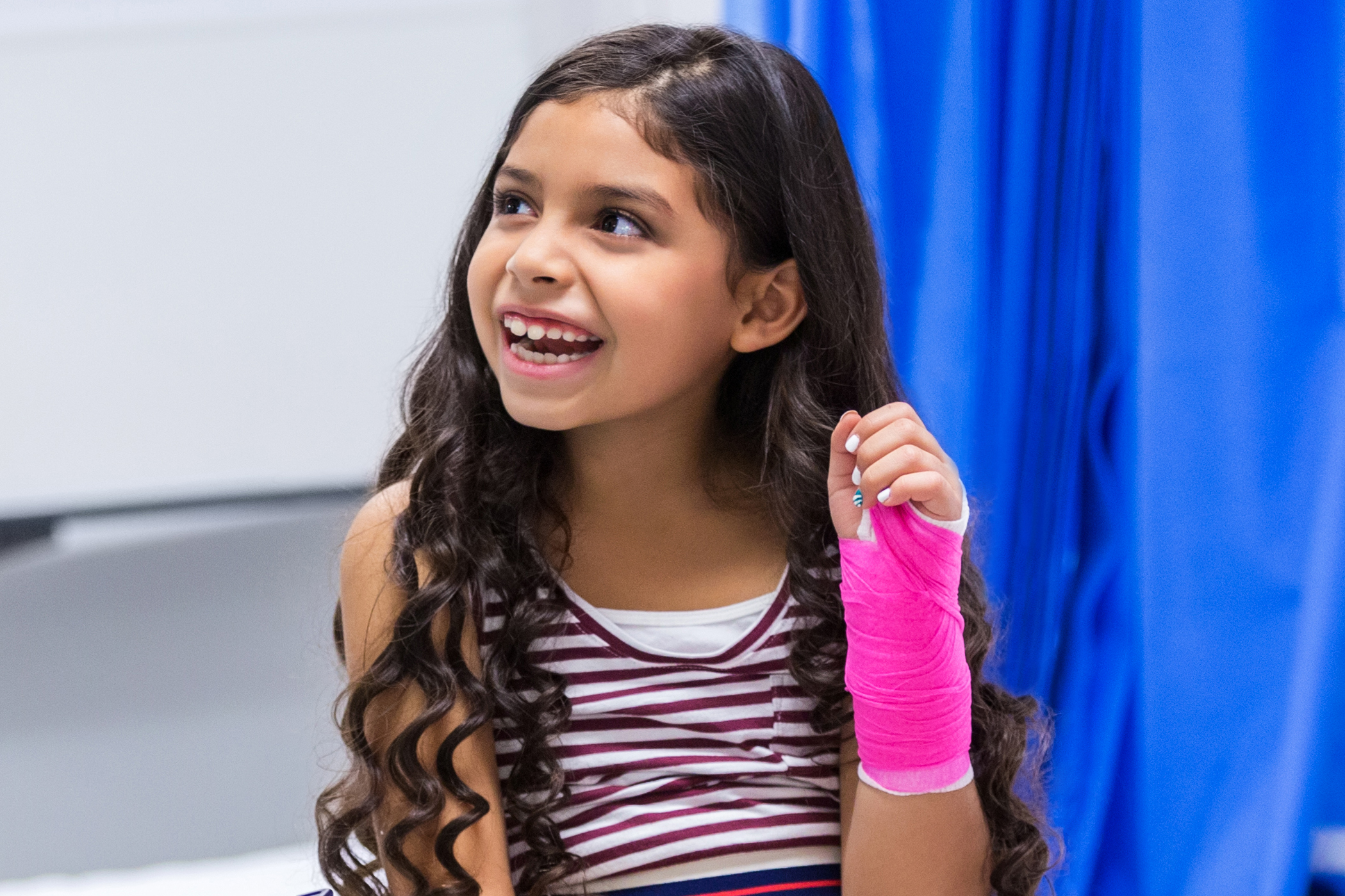 Young Girl in Pink Cast